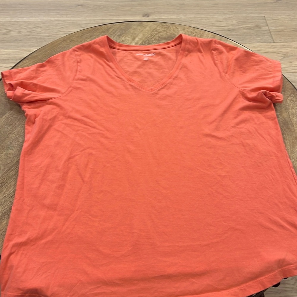 Woman within V Neck